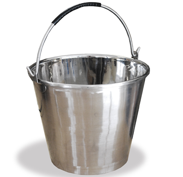 Stainless Steel Bucket 12 L Close-Up