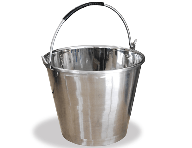 Stainless Steel Bucket 12 L Close-Up