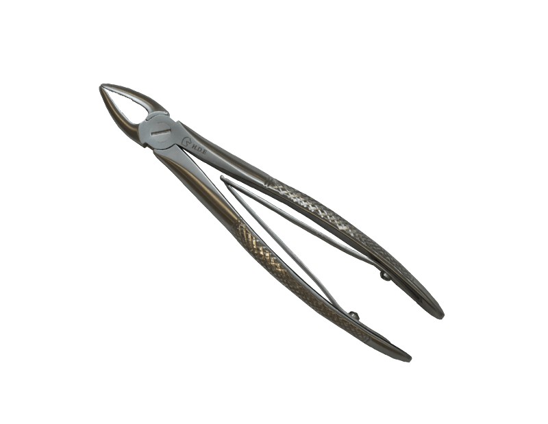 Straight forceps closed