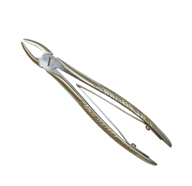 Straight forceps open