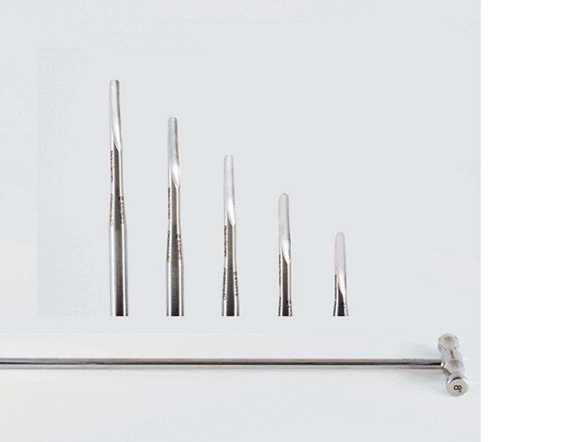 Set de pic dentaire - basique - poignée T, set de luxateurs Ø 5 mm et tournevis Torx (non autoclavable) Zoom