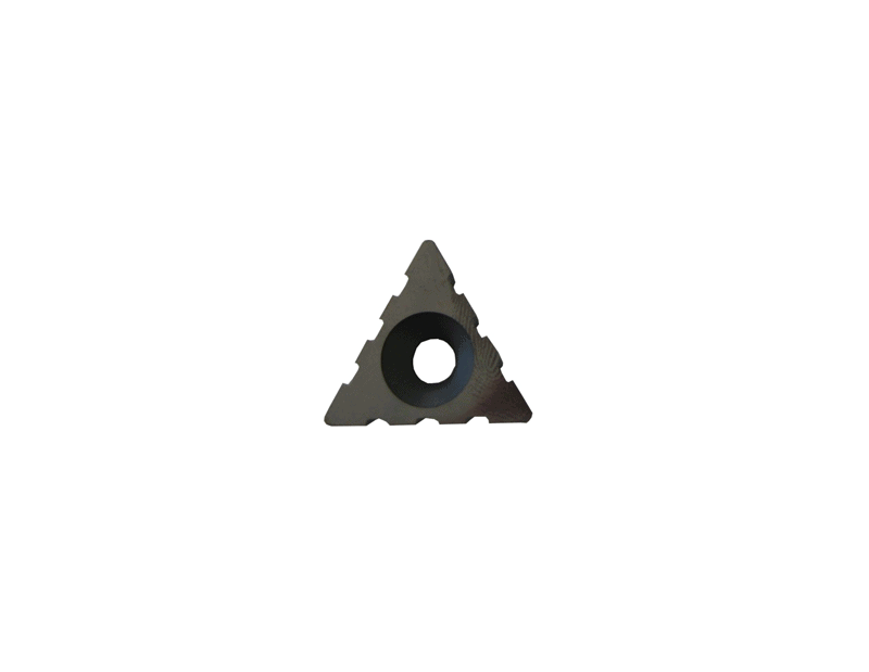 Insert triangulaire carbure de Tungstène 3 encoches (unité)