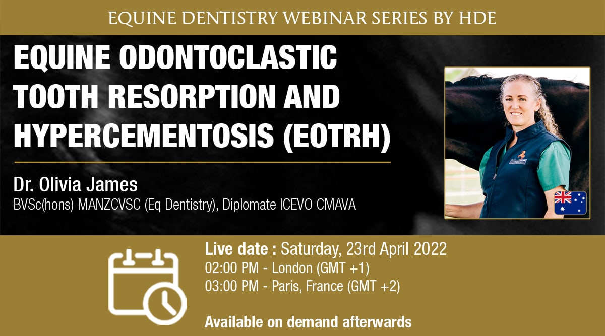 Webinar HDE - Equine Odontoclastic Tooth Resorption and Hypercementosis - Dr Olivia James