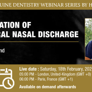 HDE Webinar - Investigation of Unilateral Nasal Discharge - Dr Neil Townsend