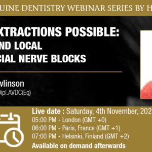 [HDE Webinar] Making Extractions Possible: Regional and Local Maxillofacial Nerve Blocks - Dr Jennifer Rawlinson