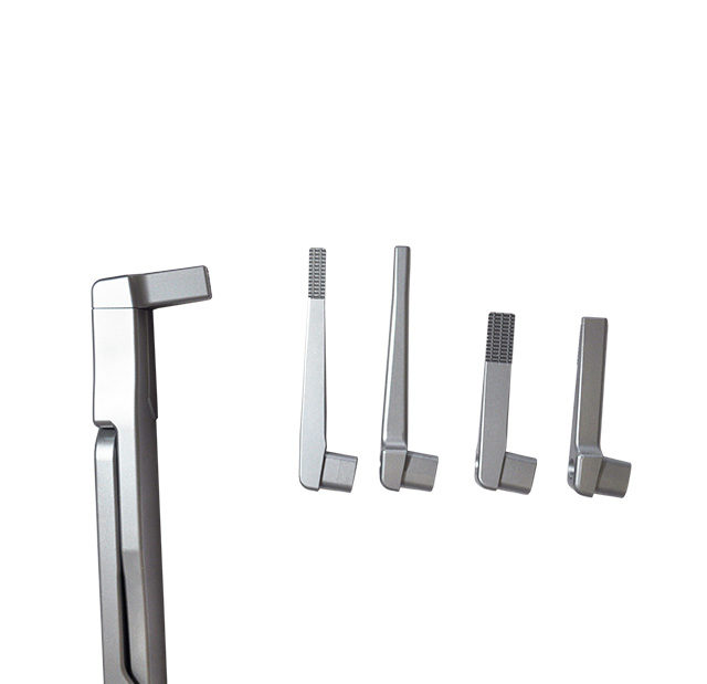 Fragment Forceps with 3 Interchangeable Inserts of Different Lengths - Close-Up