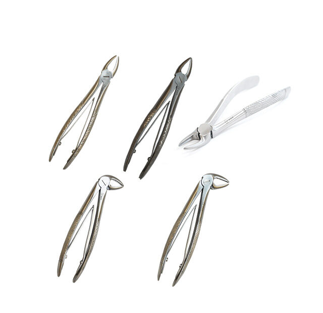 Set of 5 Wolf Tooth Forceps