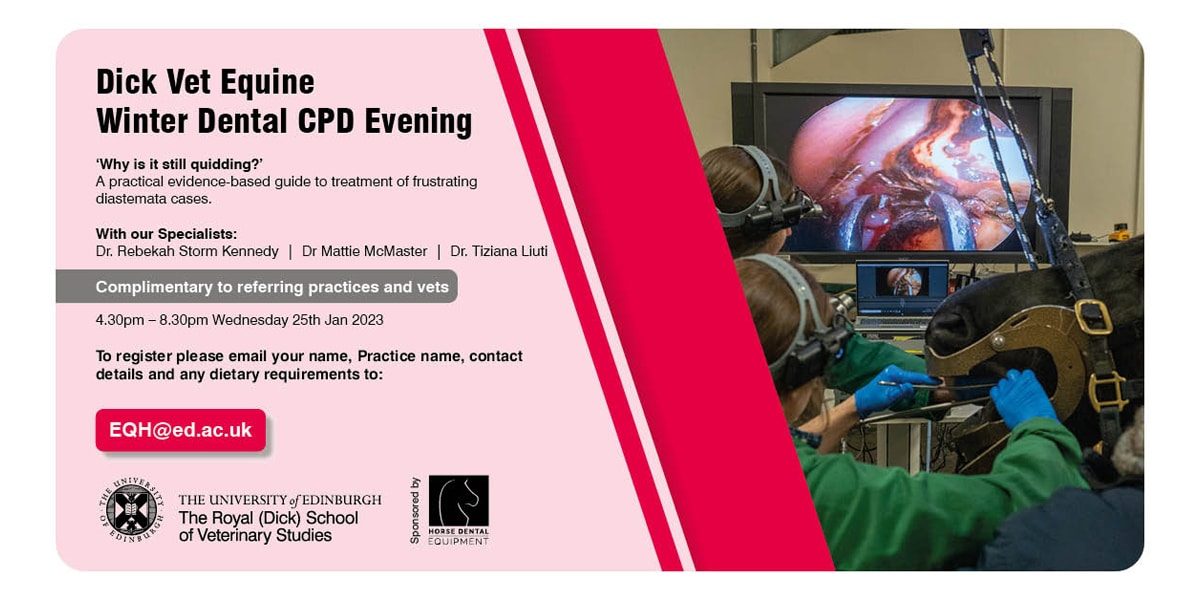 Dick Vet Equine Winter Dental CPD Evening