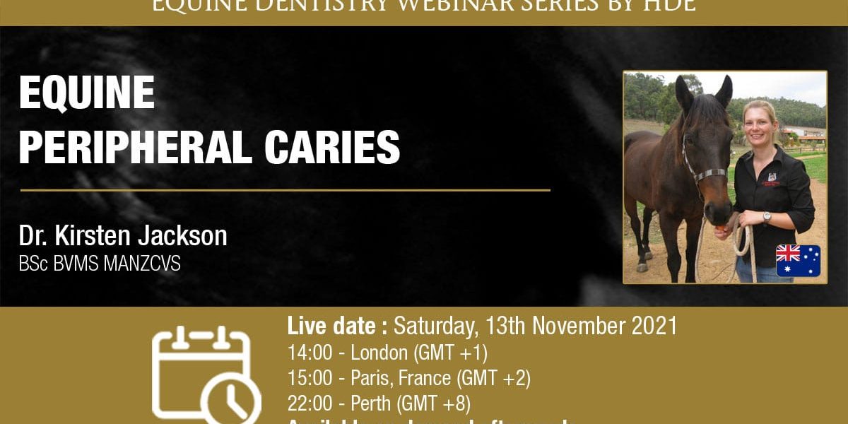 [Webinar HDE] Equine Peripheral Caries