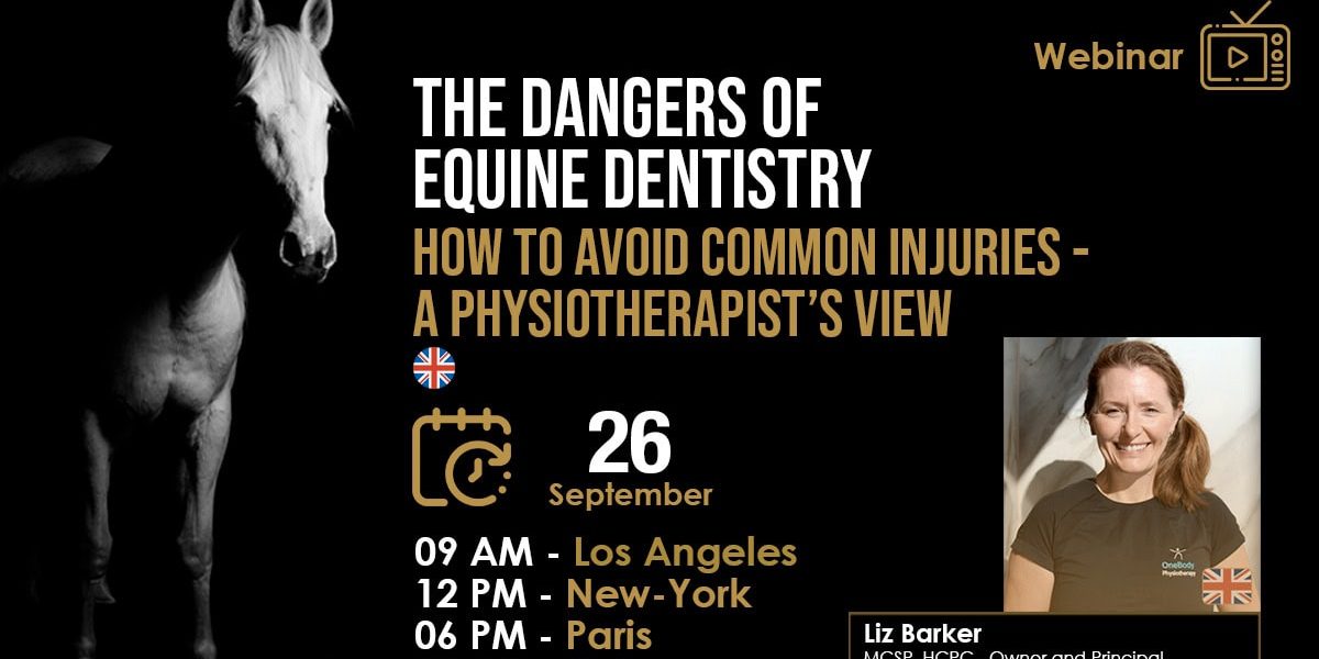 [HDE Webinar] The Danger of Equine Dentistry: How to Avoid Common Injuries - A Physiotherapist's View - Liz Barker