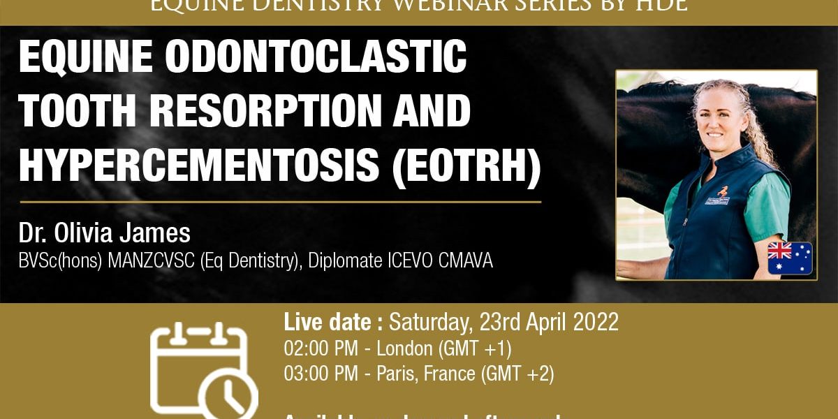 Webinar HDE - Equine Odontoclastic Tooth Resorption and Hypercementosis - Dr Olivia James